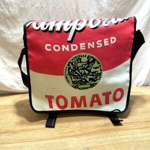 LOOP Andy Warhol Campbell‎ Soup Large Messenger Bag Shoulder Strap Pop Art